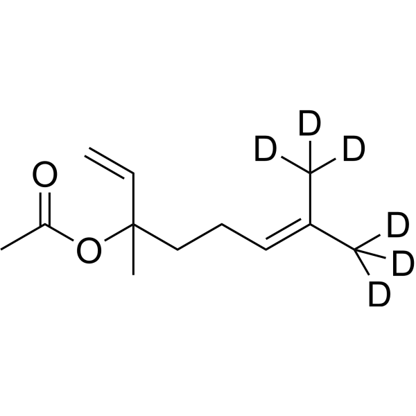 Linalyl acetate-d<sub>6</sub> Chemical Structure