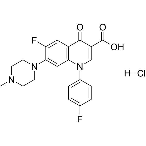 Difloxacin hydrochloride Chemical Structure