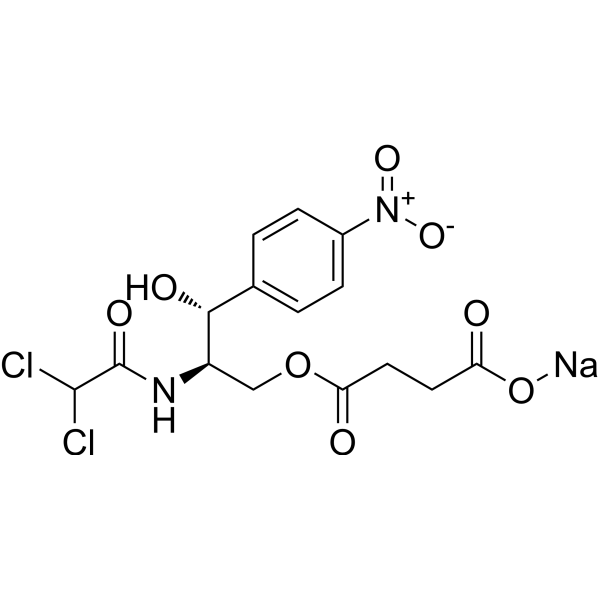 Chloramphenicol succinate sodium Chemical Structure