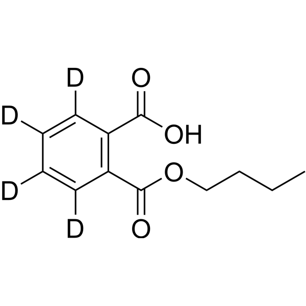 Monobutyl phthalate-d<sub>4</sub> Chemical Structure