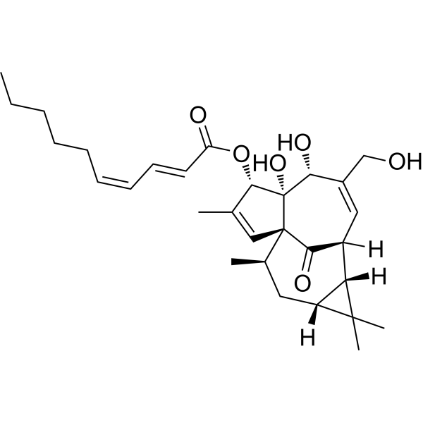 3-O-(2'E,4'Z-Decadienoyl)ingenol Chemical Structure