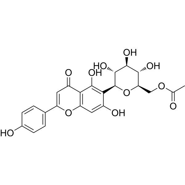 6''-O-Acetylisovitexin Chemical Structure