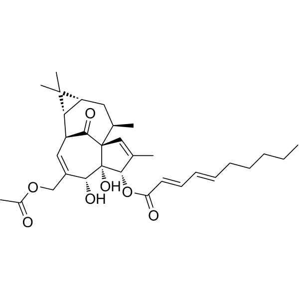 3-O-(2'E ,4'E-Decadienoyl)-20-O-acetylingenol Chemical Structure
