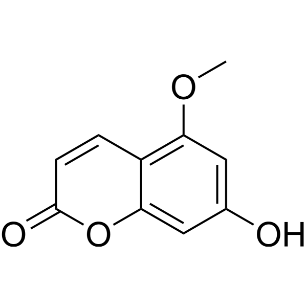 7-Hydroxy-5-methoxycoumarin Chemical Structure