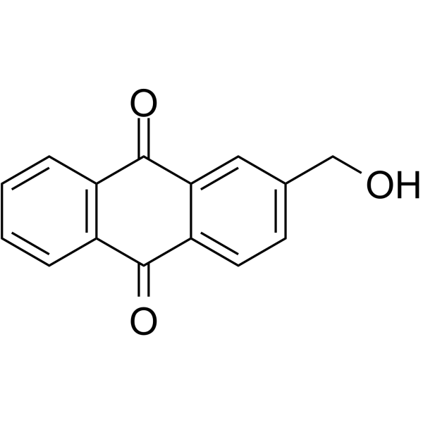 2-(Hydroxymethyl)anthraquinone Chemical Structure