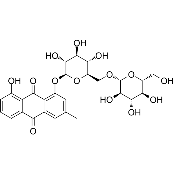 Chrysophanol-1-O-β-gentiobioside Chemical Structure