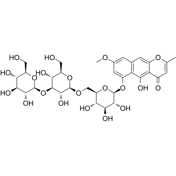 Rubrofusarin triglucoside Chemical Structure