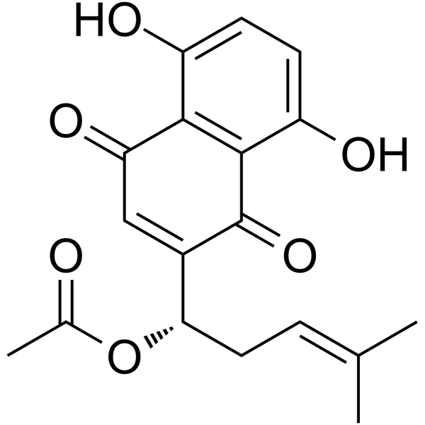 Acetylalkannin Chemical Structure