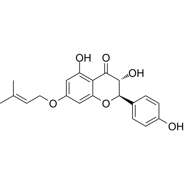 7-Prenyloxyaromadendrin Chemical Structure