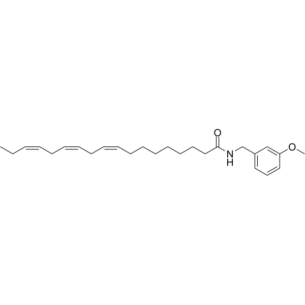 N-(3-Methoxybenzyl)-(9Z,12Z,15Z)-octadecatrienamide Chemical Structure