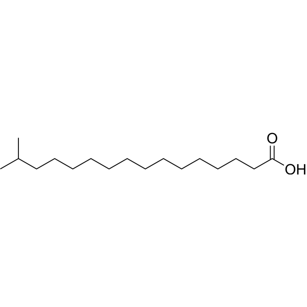 15-Methylpalmitic acid Chemical Structure