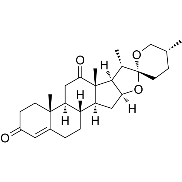 (25R)-Spirost-4-ene-3,12-dione Chemical Structure