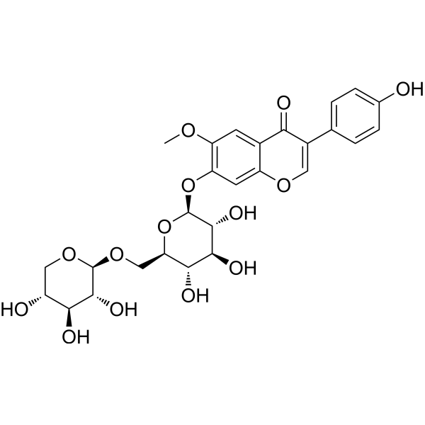 6''-O-Xylosylglycitin Chemical Structure