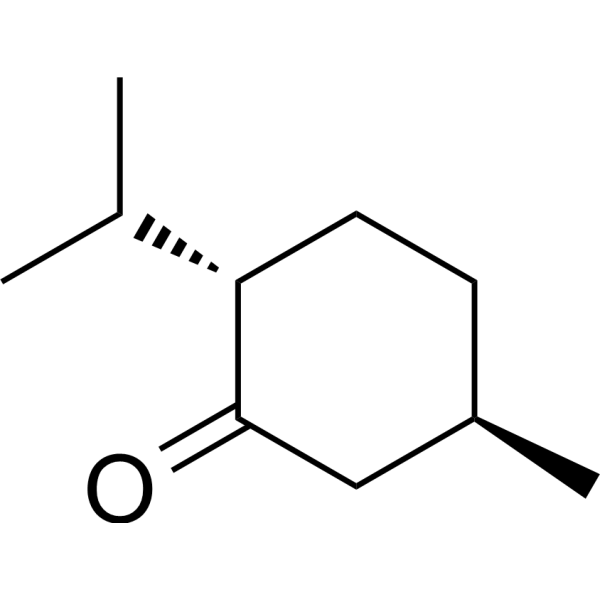 (-)-Menthone Chemical Structure