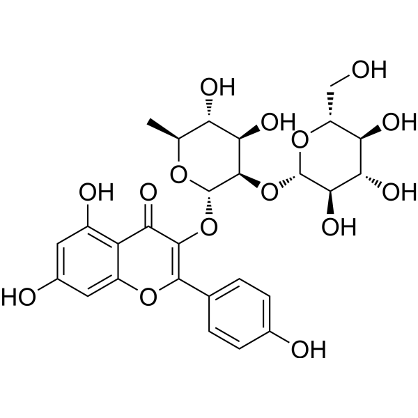 Kaempferol 3-O-α-<em>L</em>-rhamnopyranosyl(2,1)-α-<em>L</em>-rhamnopyranoside