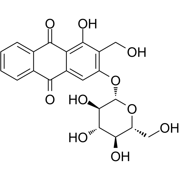 Lucidin 3-O-glucoside Chemical Structure