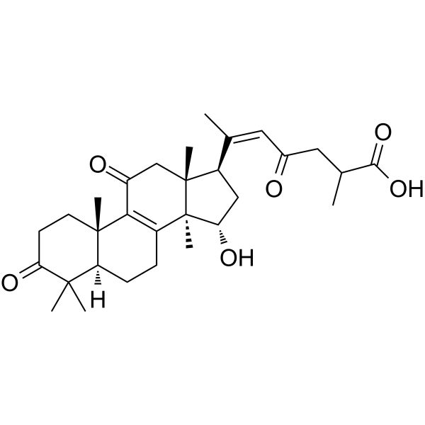 15a-Hydroxy-3,11,23-trioxo-<em>lanost</em>-8,20-dien-26-oic acid