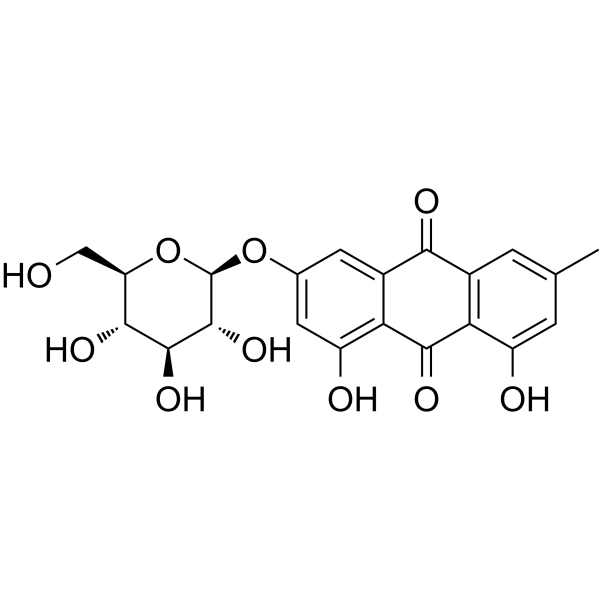 Emodin 6-O-β-D-glucoside Chemical Structure