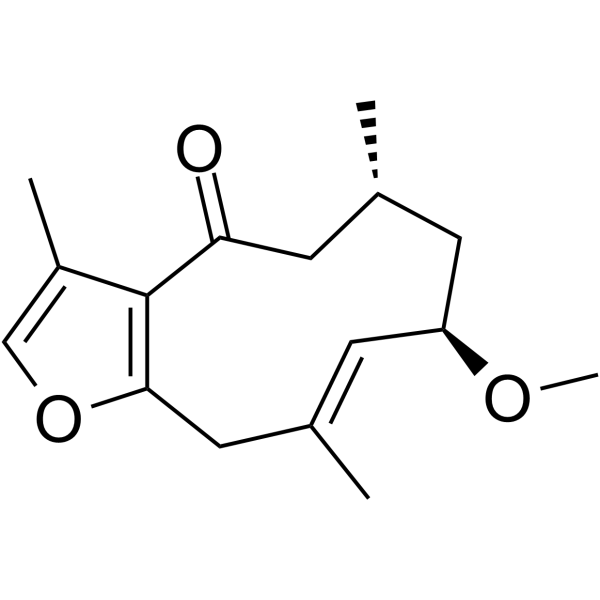 (1(10)E,2R*,4R*)-2-Methoxy-8,12-epoxygermacra-1(10),7,11-trien-6-one