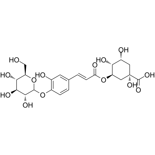 5-O-(3'-O-Glucosylcaffeoyl)quinic acid