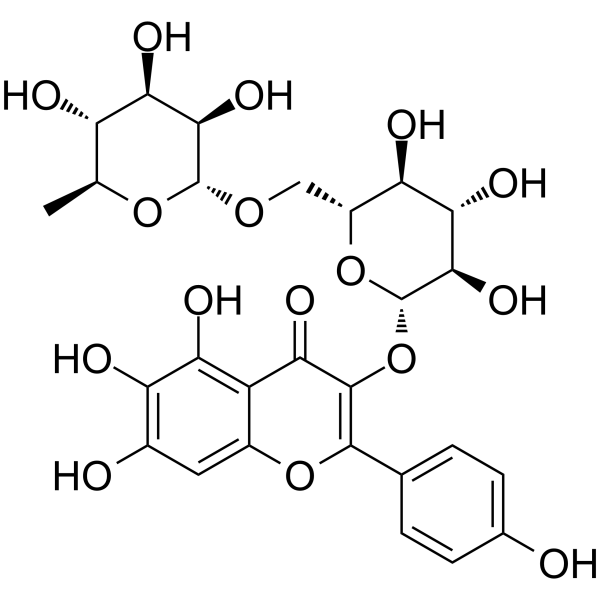 5,6,7,4'-Tetrahydroxyflavonol 3-O-rutinoside Chemical Structure