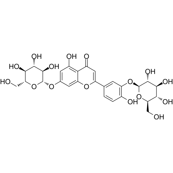 Luteolin-3′,7-diglucoside Chemical Structure
