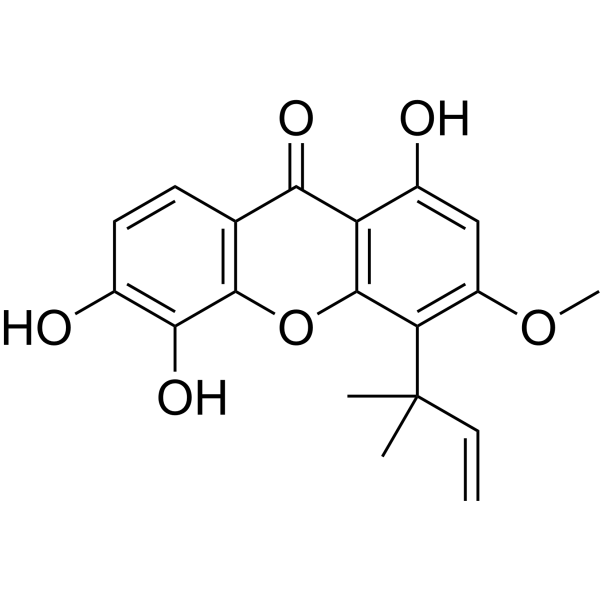 Isocudraniaxanthone B Chemical Structure