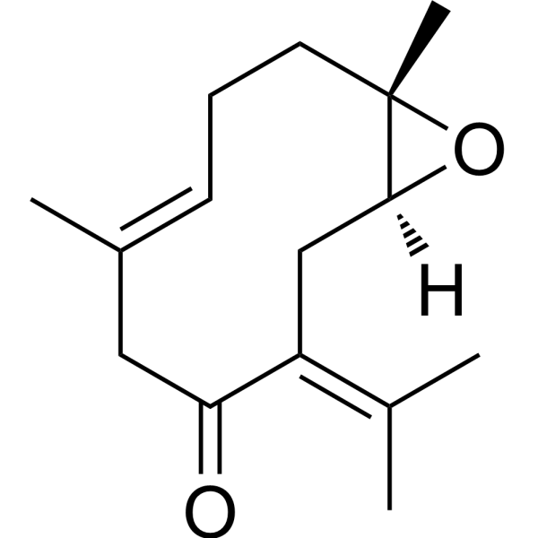 Germacrone 4,5-epoxide Chemical Structure