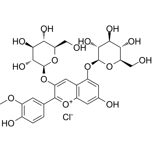 Peonidin 3,5-diglucoside Chemical Structure