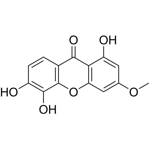 1,5,6-Trihydroxy-3-methoxyxanthone Chemical Structure