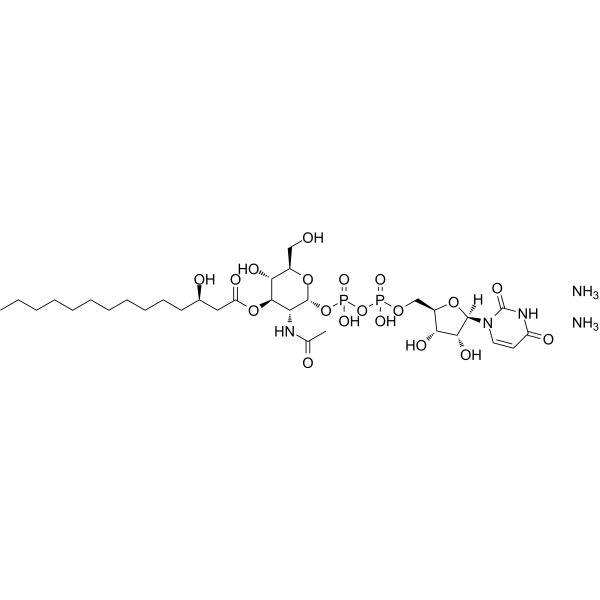 UDP-3-O-acyl-GlcNAc diammonium