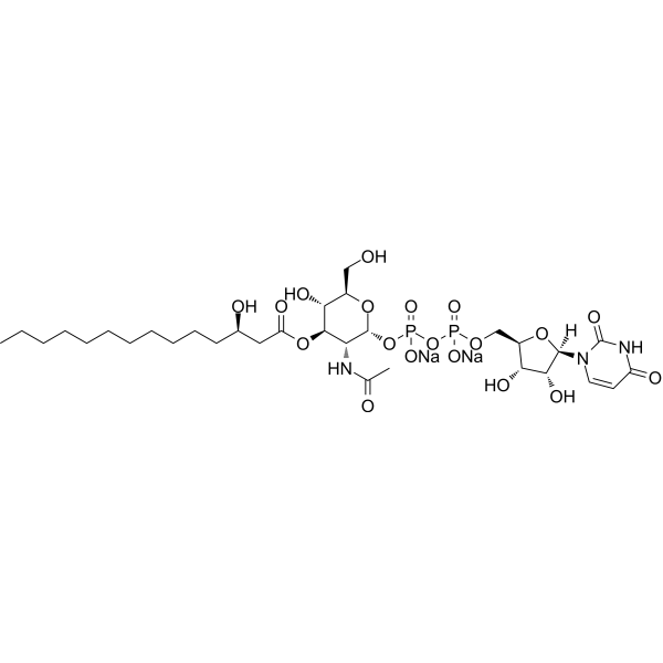 UDP-3-O-acyl-GlcNAc disodium Chemical Structure