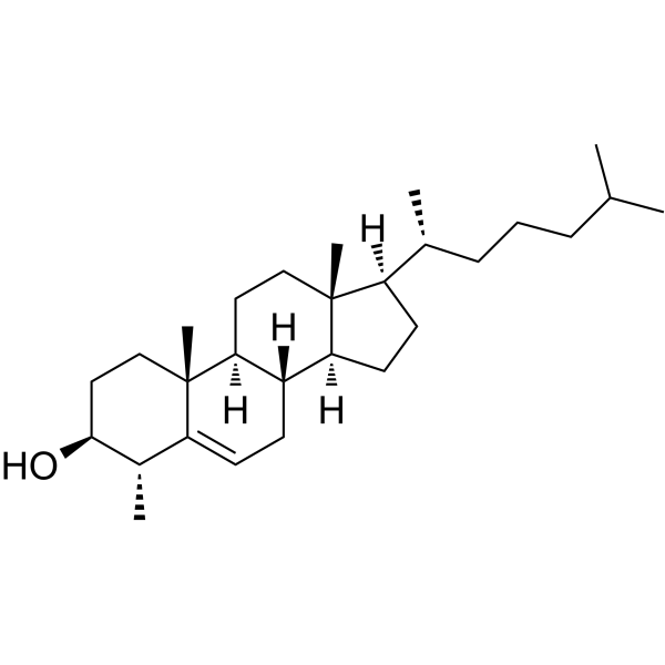 4α-Methylcholesterol Chemical Structure