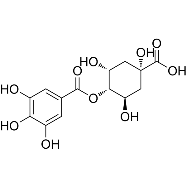4-O-Galloylquinic acid Chemical Structure