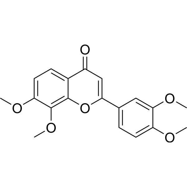 7,8,3′,4′-Tetramethoxyflavone Chemical Structure