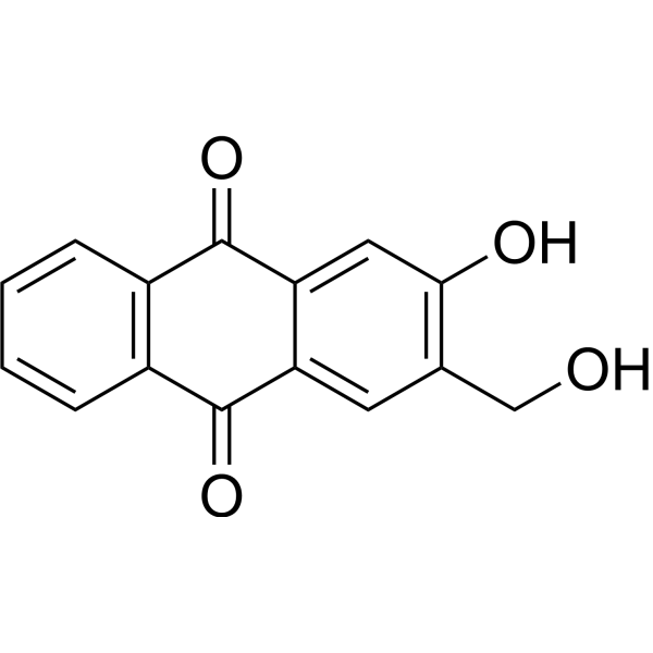 2-Hydroxymethyl-3-hydroxyanthraquinone Chemical Structure