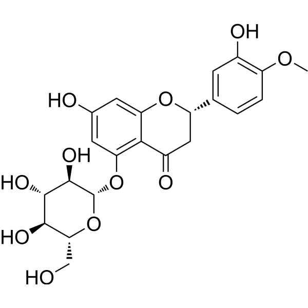 Hesperetin 5-β-D-glucopyranoside Chemical Structure