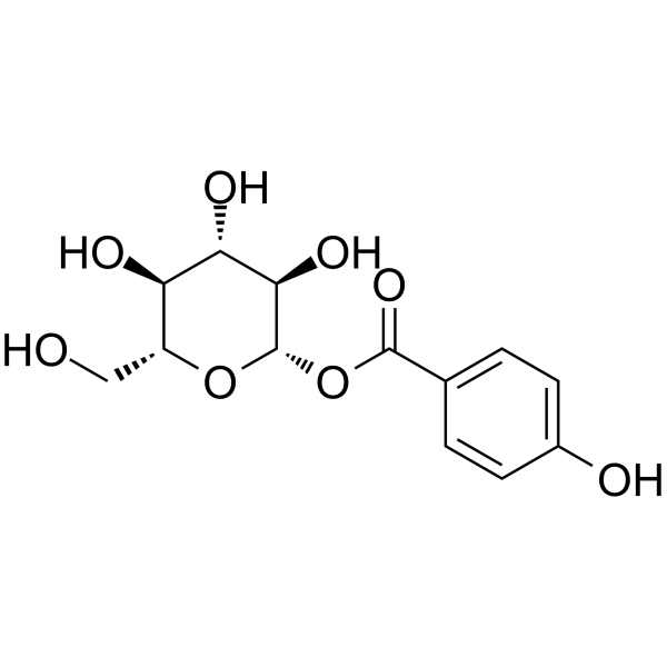 1-(4-Hydroxybenzoyl)glucose Chemical Structure