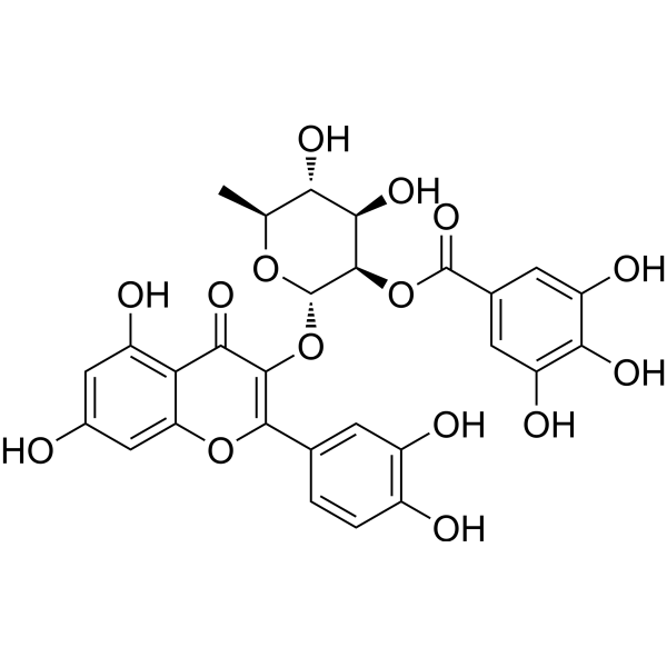 2''-O-Galloylquercitrin Chemical Structure