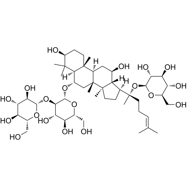 20-Gluco-ginsenoside-Rf Chemical Structure