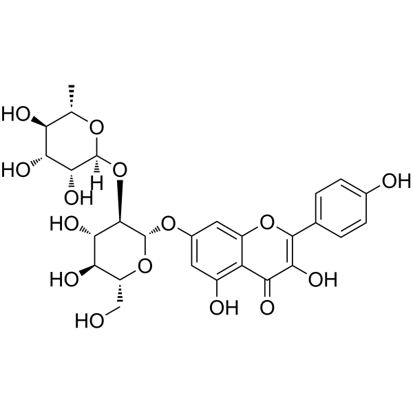 Kaempferol 7-O-neohesperidoside Chemical Structure