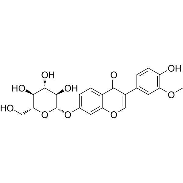 3′-Methoxydaidzin Chemical Structure