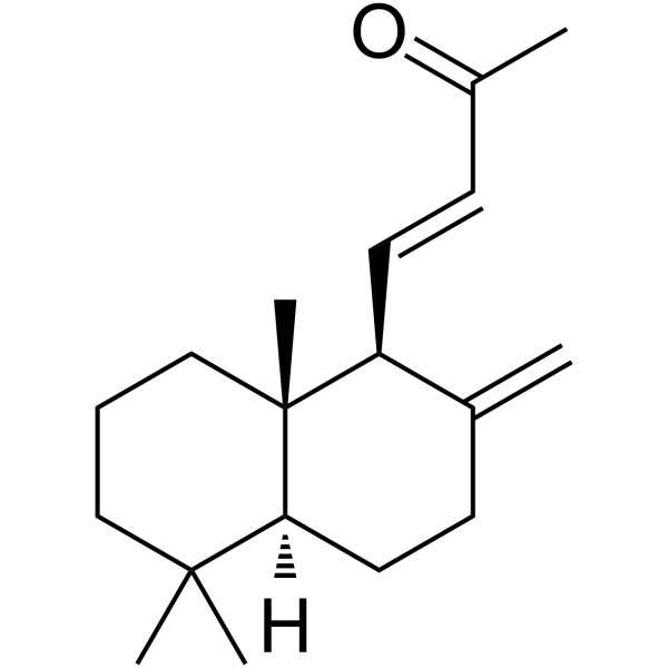 15,16-Dinor-8(17),11-labdadien-13-one Chemical Structure