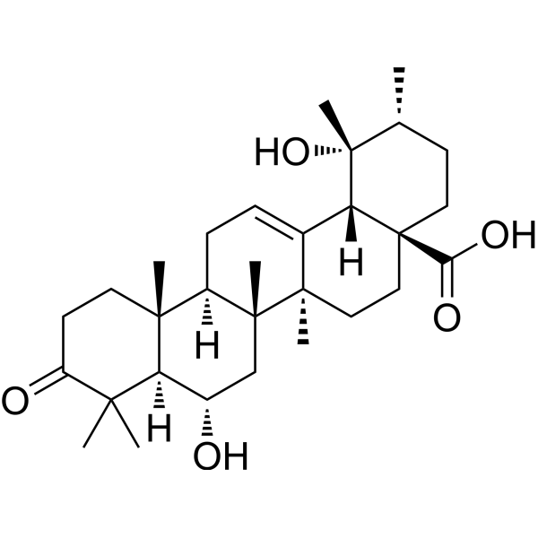 6β,19-Dihydroxyurs-12-en-3-oxo-28-oic acid