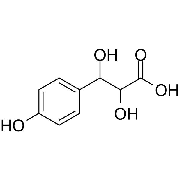 3-Hydroxy-3-(4-hydroxyphenyl)-lactic acid Chemical Structure