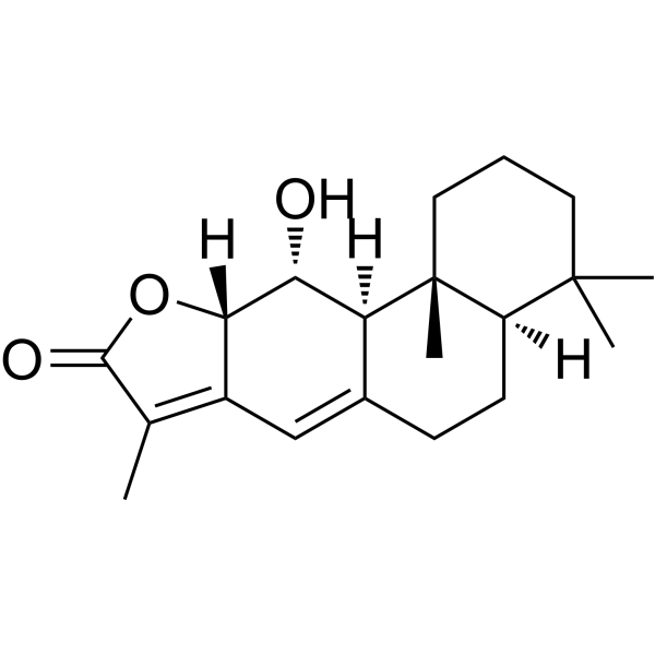 ent-11α-Hydroxyabieta-8(14),13(15)-dien-16,12α-olide Chemical Structure