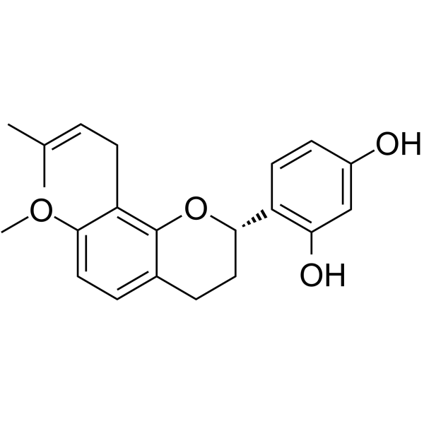 <em>2',4</em>'-Dihydroxy-7-methoxy-<em>8</em>-prenylflavan