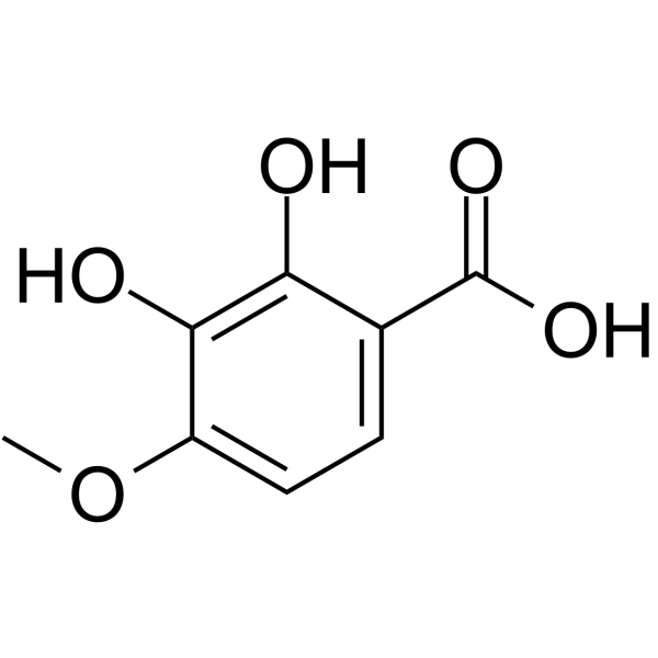 2,3-Dihydroxy-4-methoxybenzoic acid Chemical Structure
