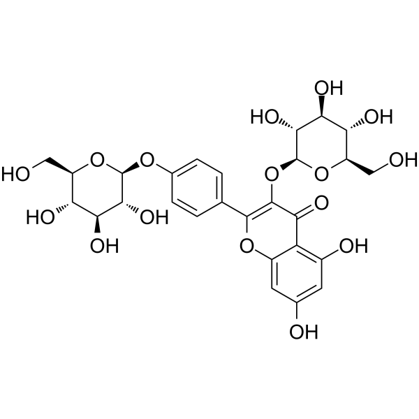 Kaempferol 3,4'-diglucoside Chemical Structure