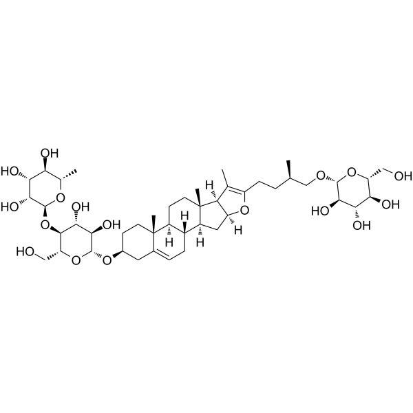 Furostan, β-D-glucopyranoside deriv Chemical Structure